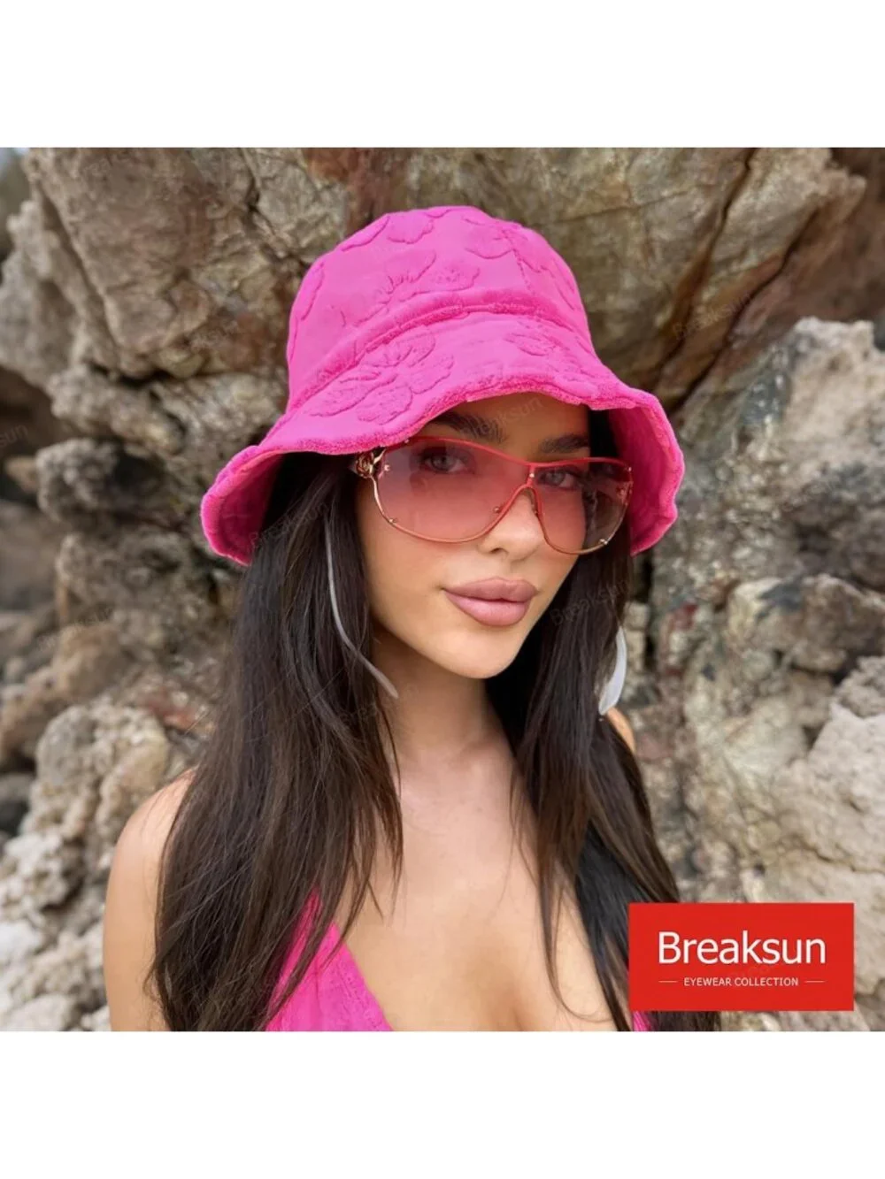 Trendy Oversized Y2K Rimless Sunglasses for Women & Men - Luxury Wrap Around